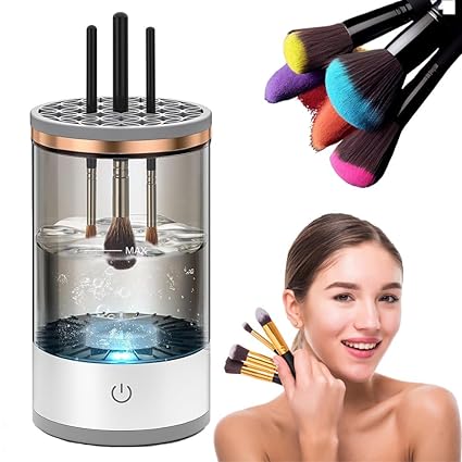 Electric Makeup Brush Cleaner for All Size Beauty Makeup Brushes,Auto-Rotating Brush Cleaner Deep Cleaning