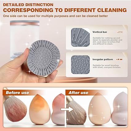 Electric Makeup Brush Cleaner for All Size Beauty Makeup Brushes,Auto-Rotating Brush Cleaner Deep Cleaning