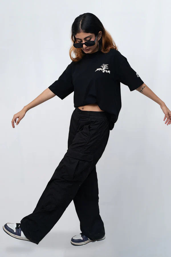 Tyson Black Oversized T-Shirt