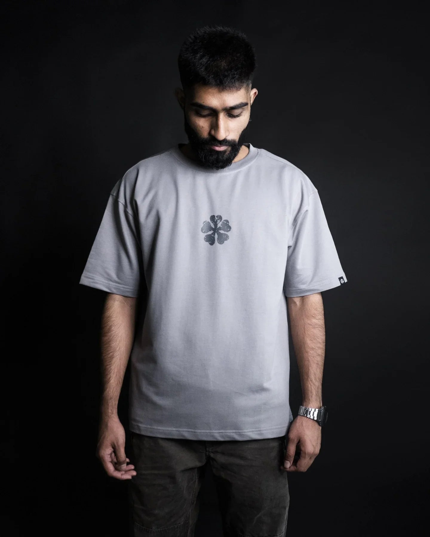 Vellar Grey Oversized T-Shirt